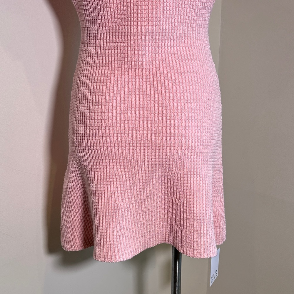 Self-Portrait Pink Textured Dress - Picture 9 of 15